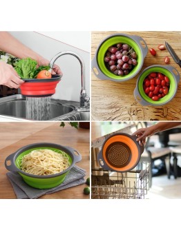 Сгъваем силиконов гевгир за отцеждане